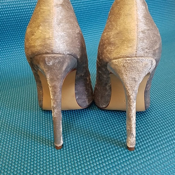 Velvet Purply Gray Stilettos - Picture 6 of 10